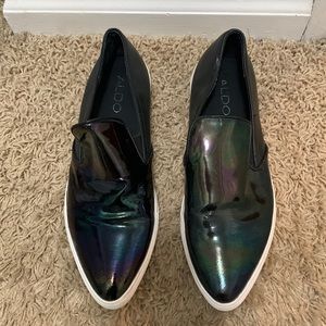 Women’s ALDO black slip on sneakers size 7.5